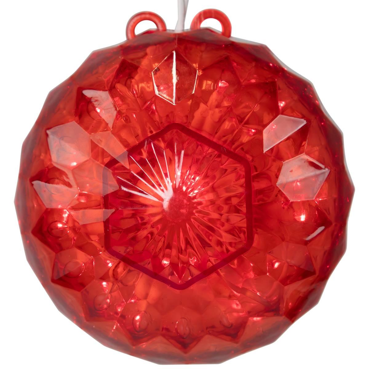 Northlight Seasonal LED Crystal Sphere Christmas Decoration