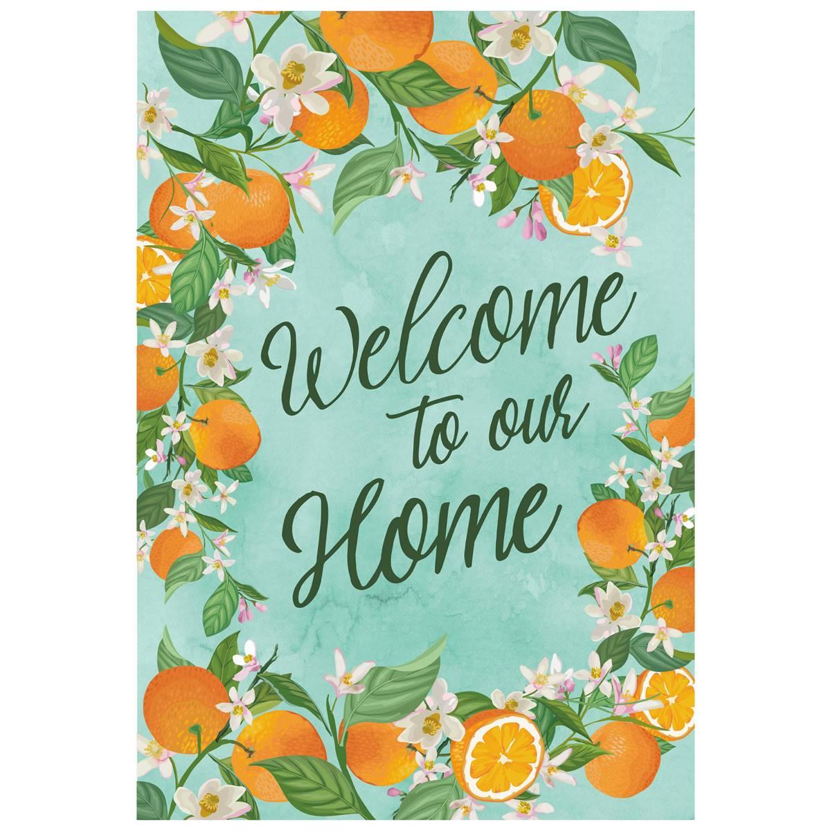 Northlight Seasonal Welcome to Our Home Outdoor Garden Flag
