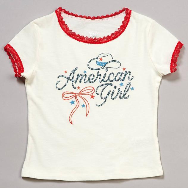 Girls (4-6x) Sweet Butterfly® American Girl Tee