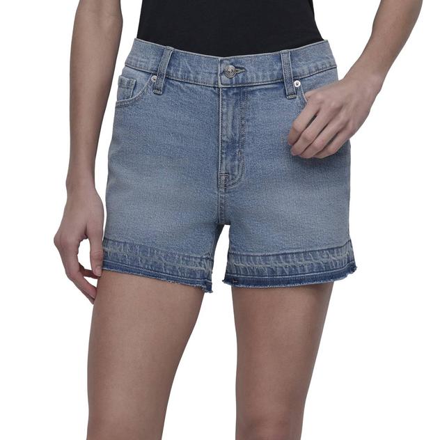 Womens DKNY Jeans 5-Pocket Mid Rise Denim Shorts