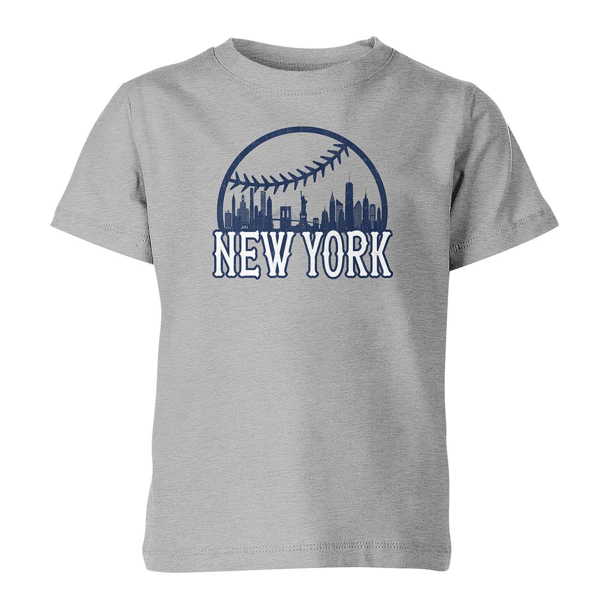 Boys 8-20 Tailgate New York Baseball Skyline Short Sleeve Tee