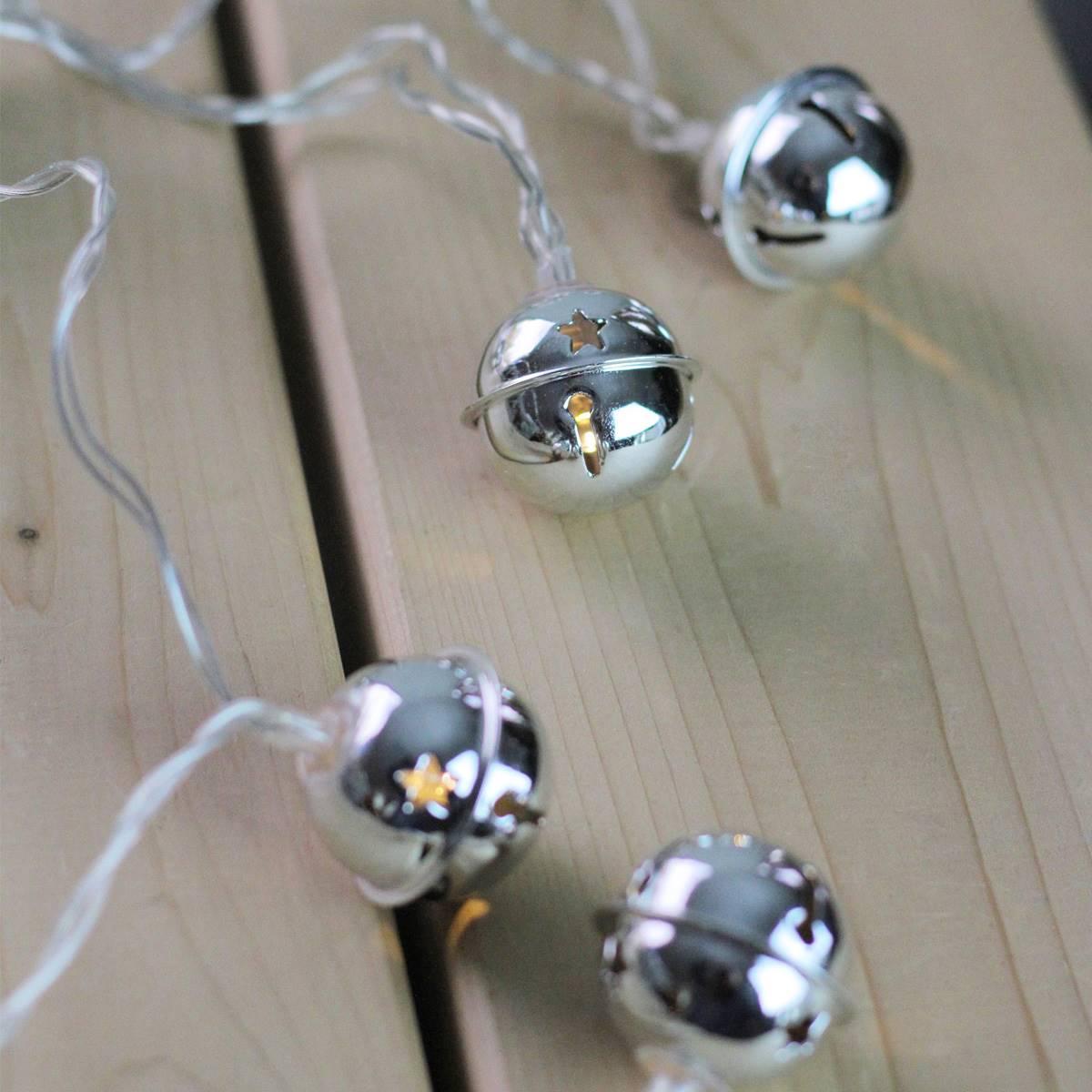 Northlight Seasonal LED Silver Jingle Bell Christmas Lights