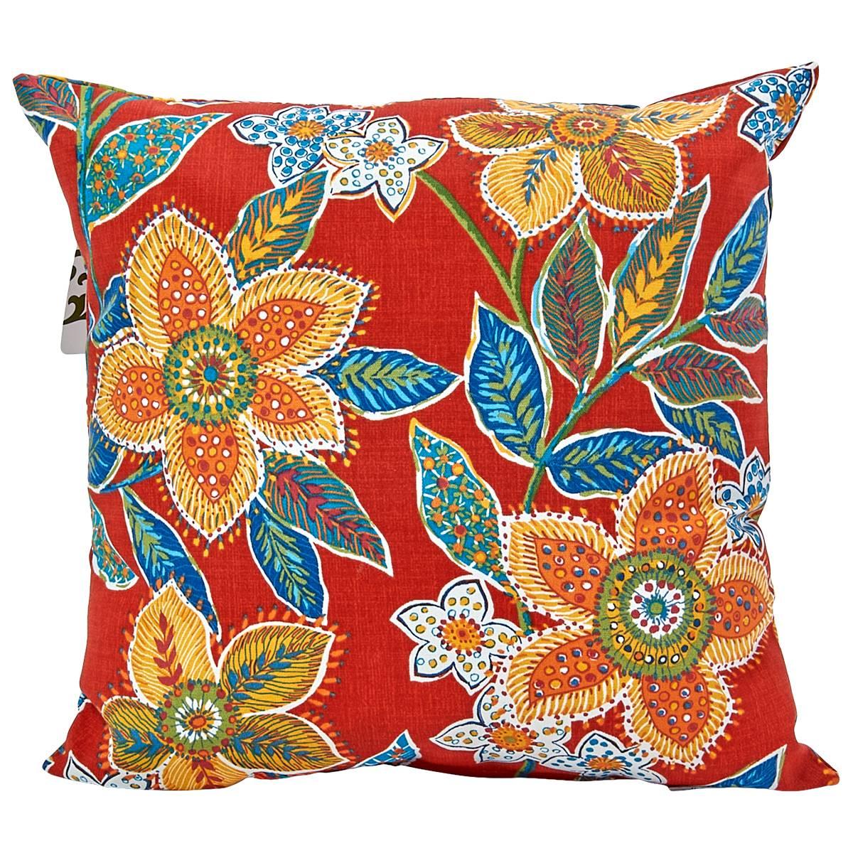 Jordan Manufacturing Floral Pillow - Red/Multi