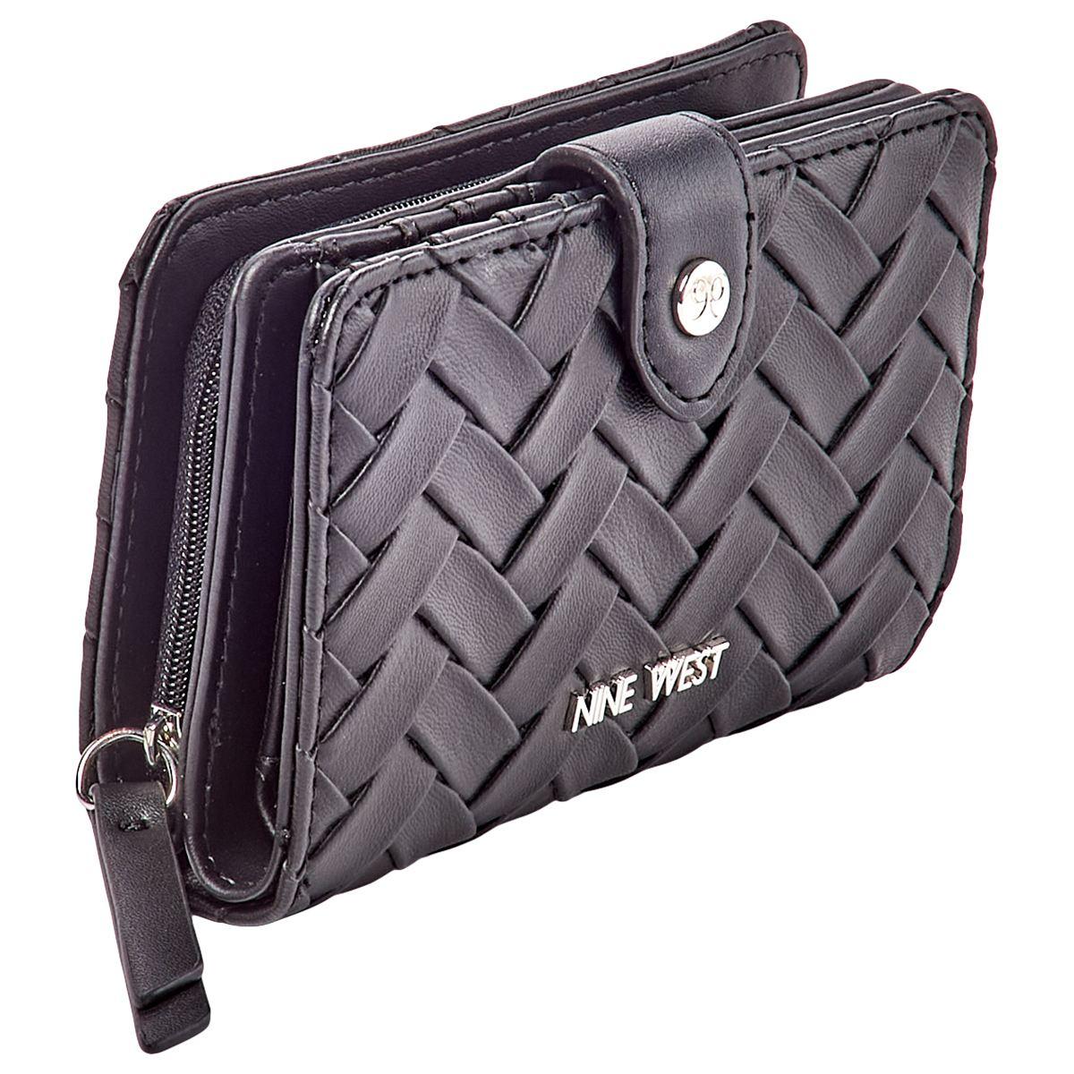 Womens Nine West Norah Woven French Wallet