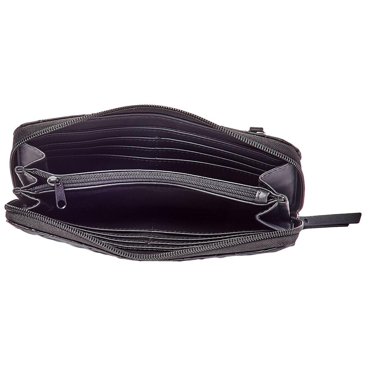 Womens Nine West Norah Woven Zip-Around Clutch Wallet
