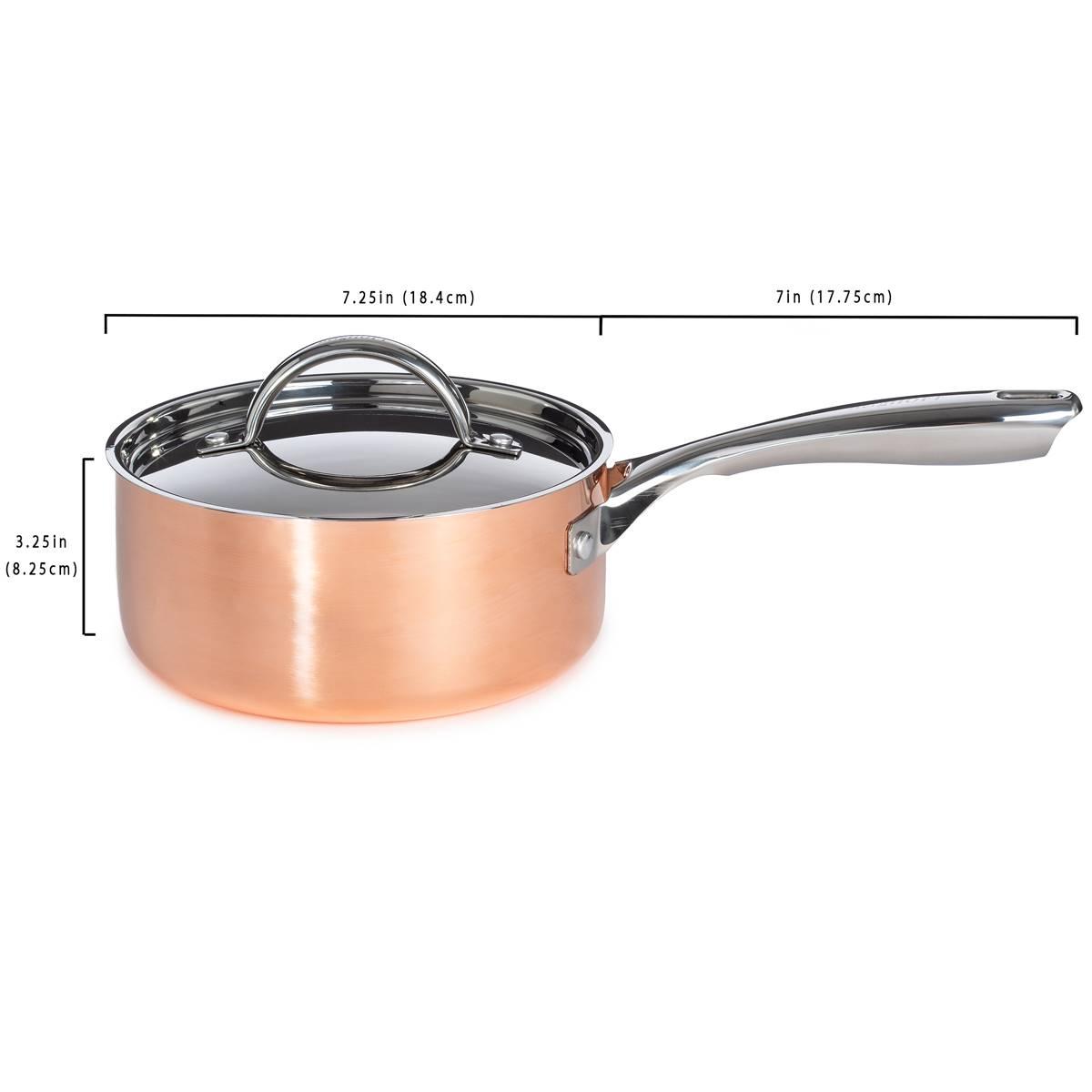 BergHOFF Vintage Tri-Ply Copper 2qt. Saucepan