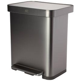 Home Zone Living 13 Gallon Stainless Steel Step On Trash Can