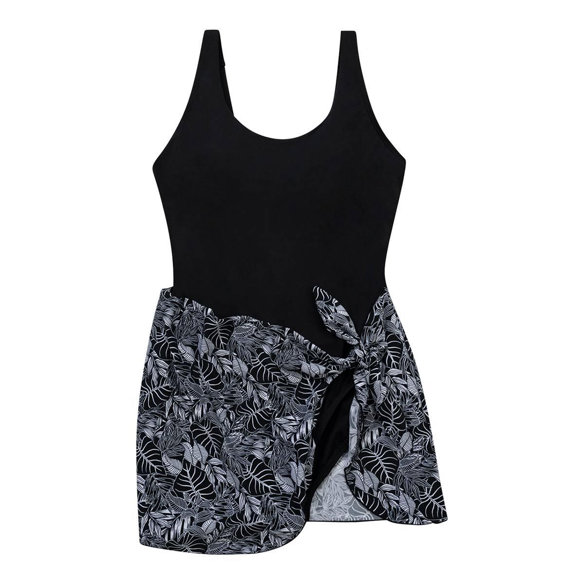 Womens Dolfin® Aquashape Botanical Scoop Neck Swimdress