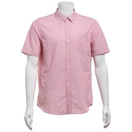 Mens Chaps Seersucker Plaid Button Down Shirt - Claret