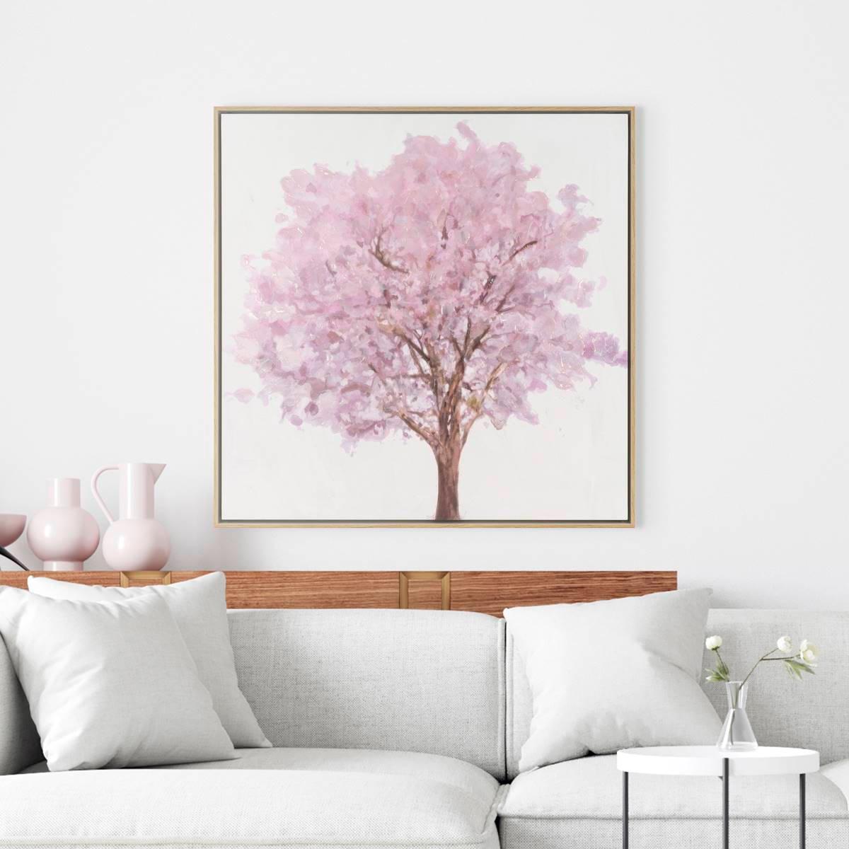 Artisan Home Blush Tree Landscape Canvas Wall Décor
