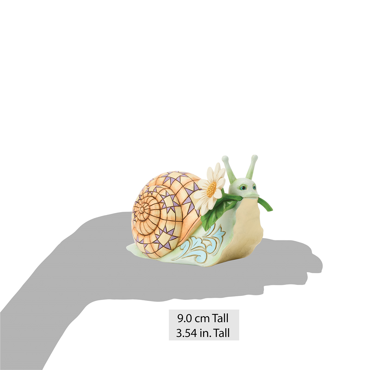 Jim Shore Heartwood Creek Snail with Daisy Flower Figurine