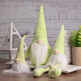Northlight Seasonal Lime Green & White Spring Gnome Figurine