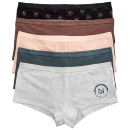 Womens Nautica 5pk. Cotton Span Boyshorts NT4463-5PKGL