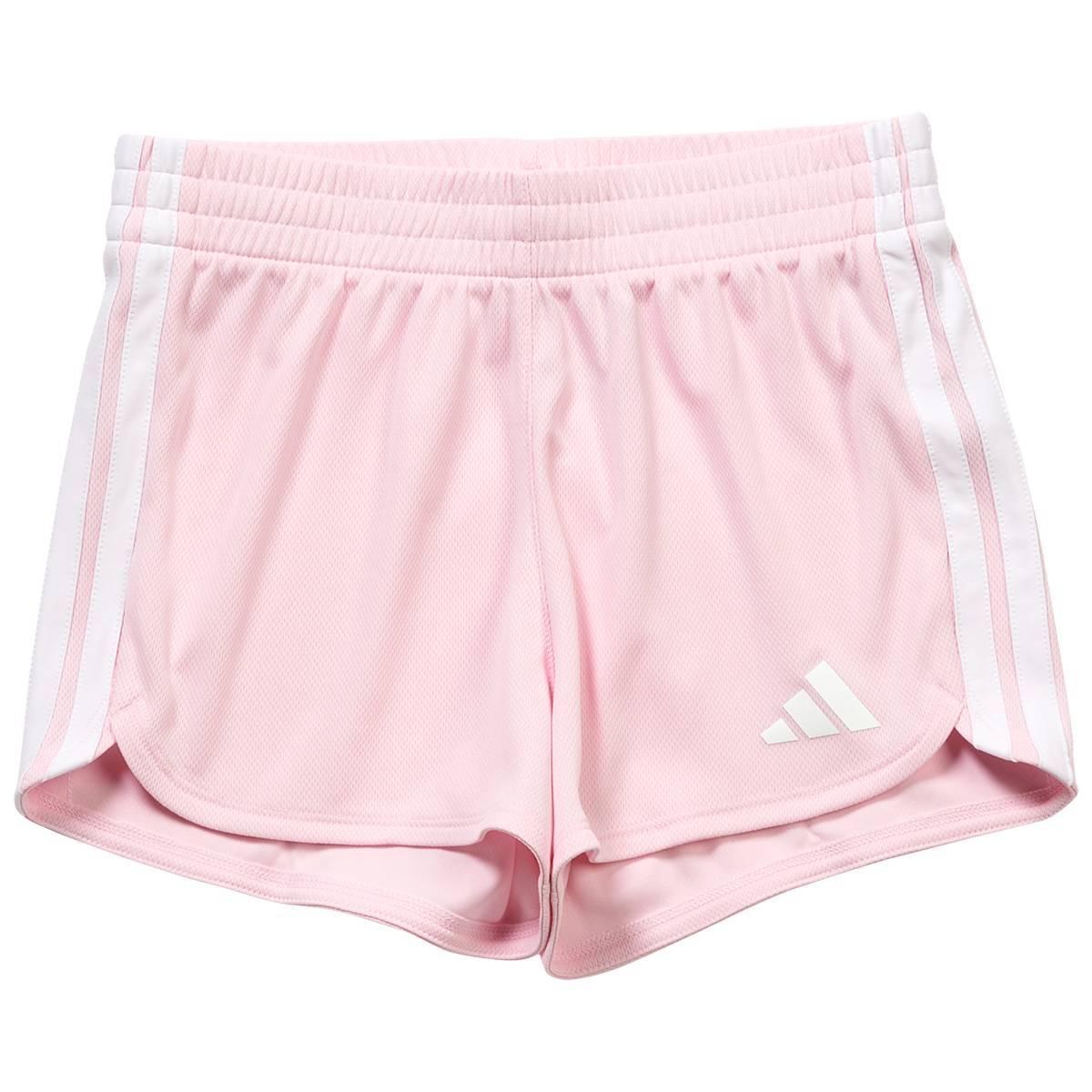 Girls (7-16) adidas® 3 Stripe Mesh Pacer Shorts