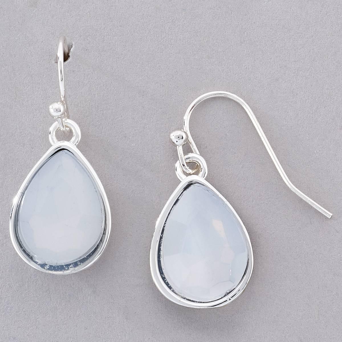Design Collection Opal Drop Crystal Earrings