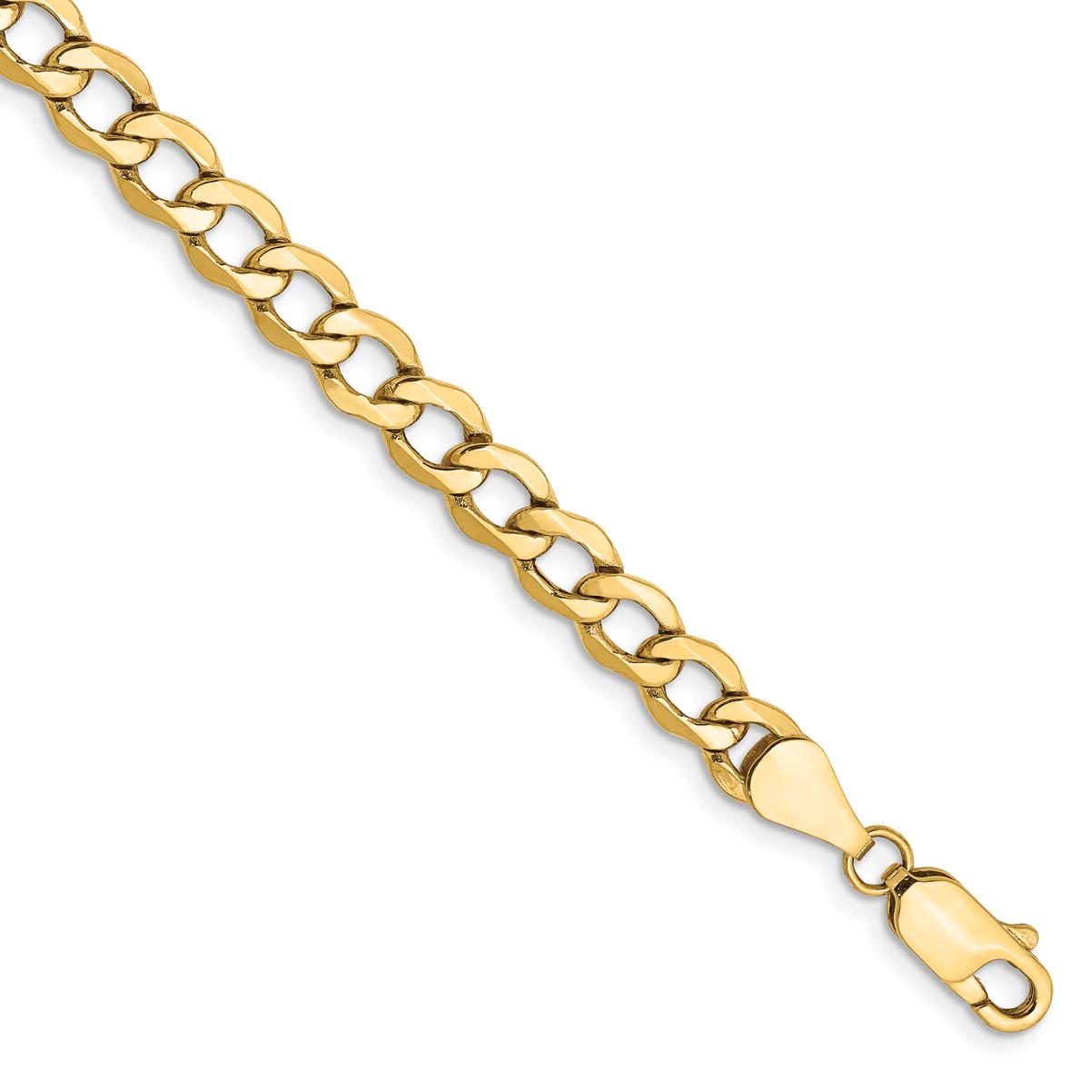 Gold Classics(tm) 5.25mm. 14k Semi Solid Curb Link Bracelet