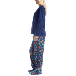Womens Goodnight Kiss Cozy Up 3pc. Trees Pajama Set