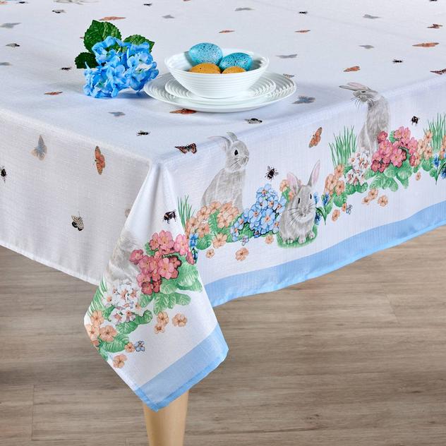 Springtime Magic Fabric Tablecloth