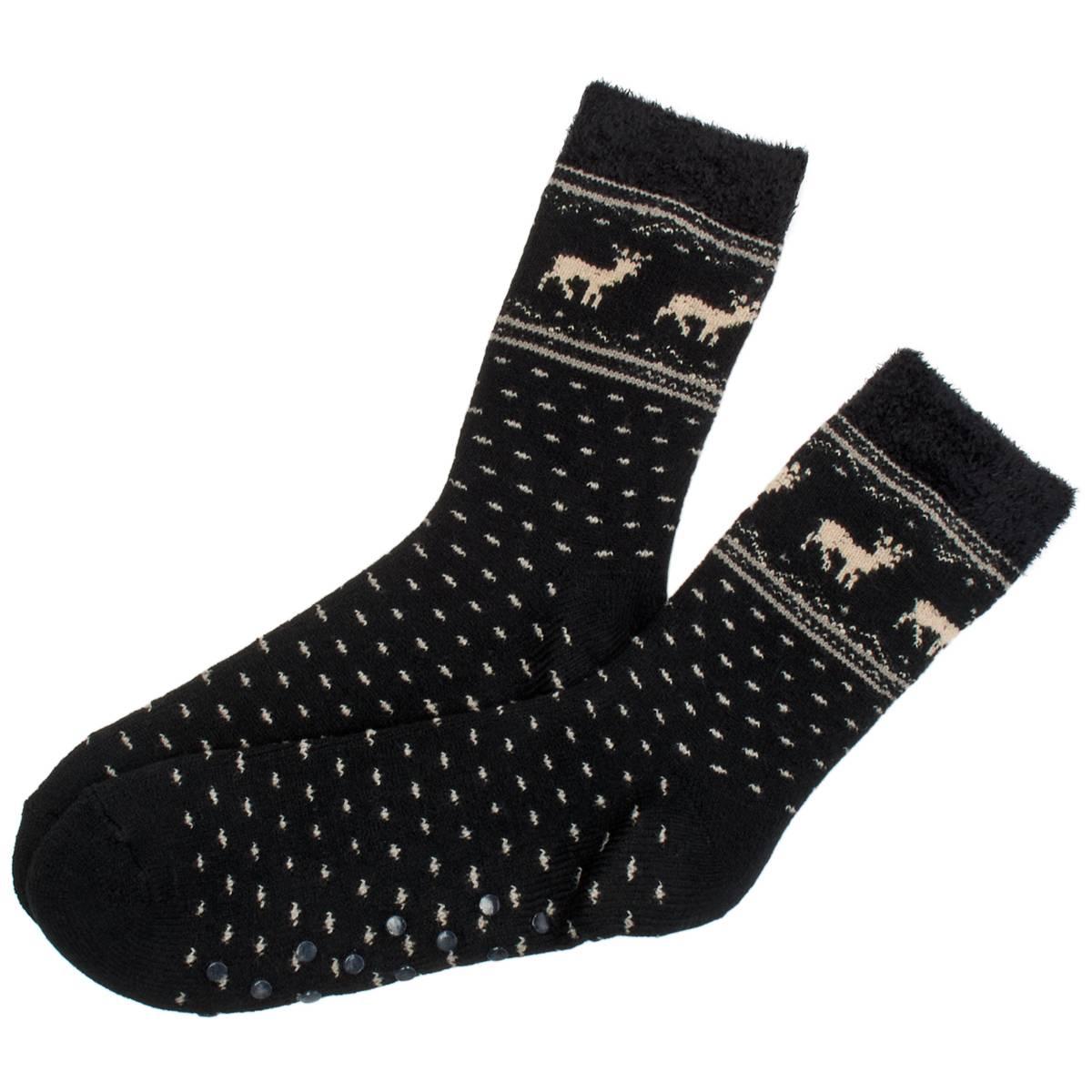 Mens Davco Fair Isle Cabin Socks