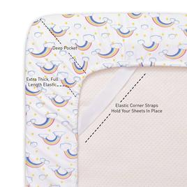 Sweet Home Collection Kids Fun & Colorful Rainbows Sheet Set