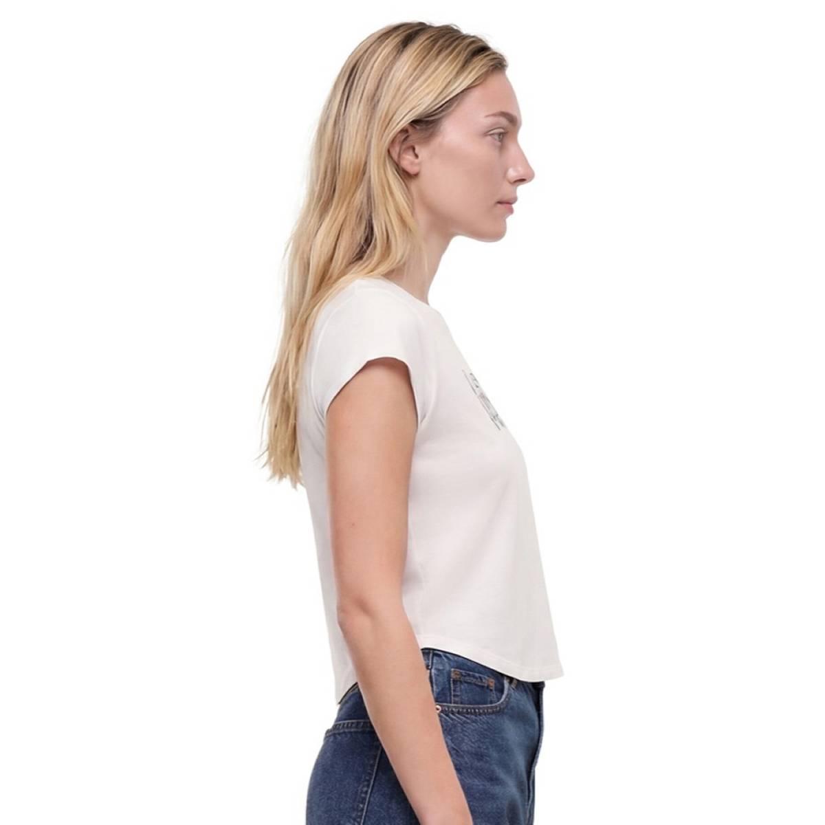 Womens Wildfox Cap Sleeve Extra Spicy Luna Baby Graphic Tee