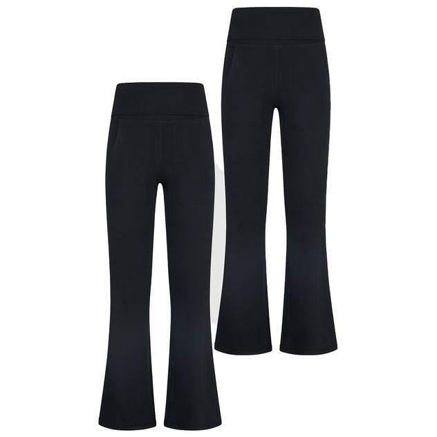 Girls (7-12) Yogalicious® 2pk. Foldover Flare Leggings