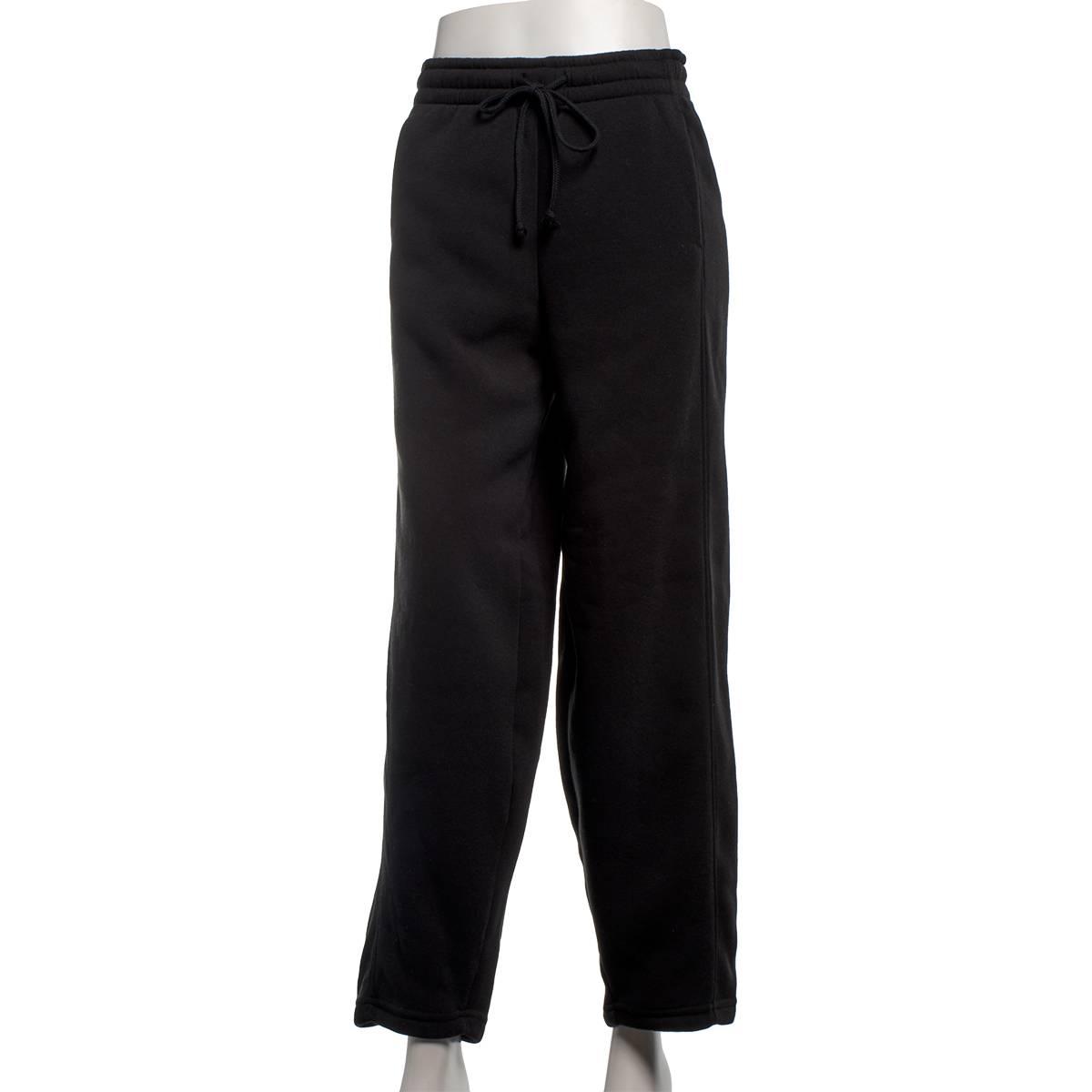 Juniors No Comment Drawstring Barrel Fleece Sweatpants