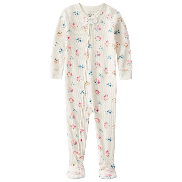 Baby Girl (12-24M) Carter's® Floral Snug Fit Footed Pajamas