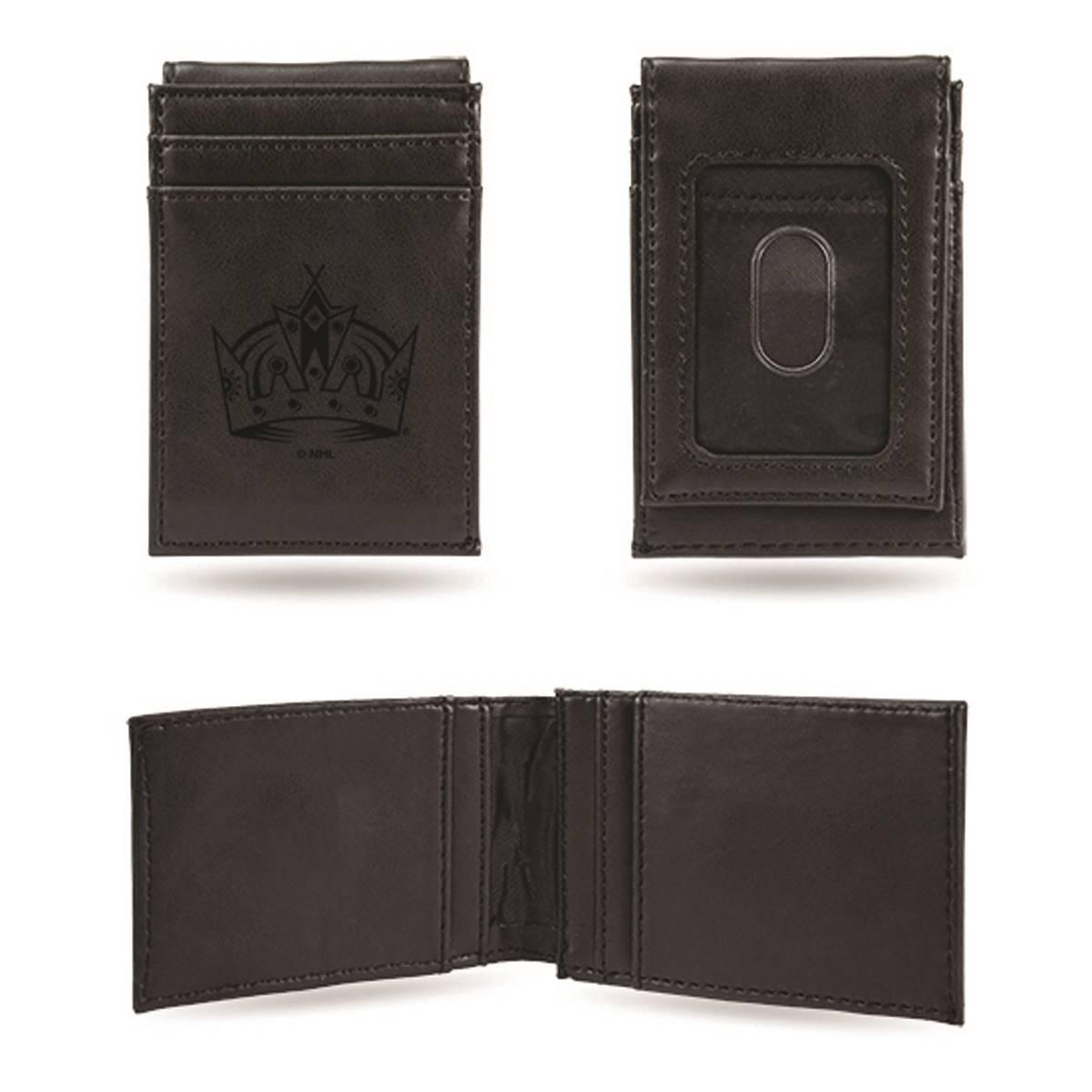 Mens NHL Los Angeles Kings Faux Leather Front Pocket Wallet