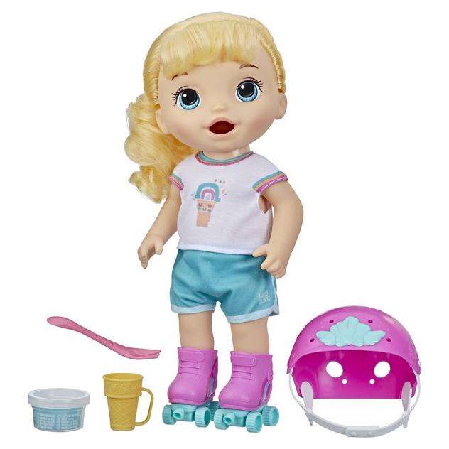 Baby Alive Roller Skate Baby Doll - Blonde Hair