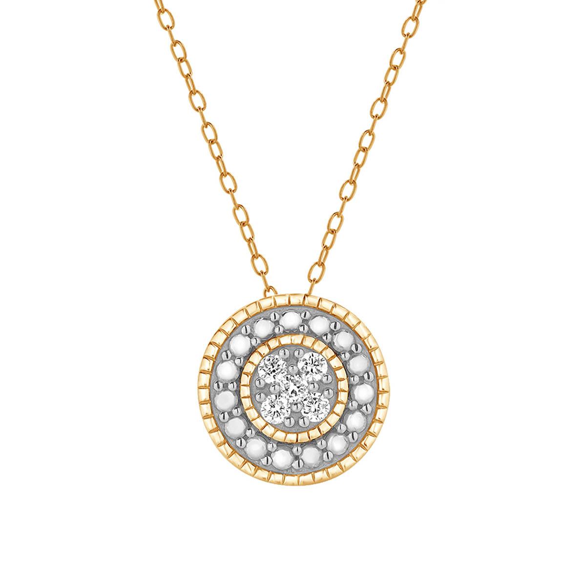 Nova Star(tm) 1/10ctw. Lab Grown Diamond Round Pendant