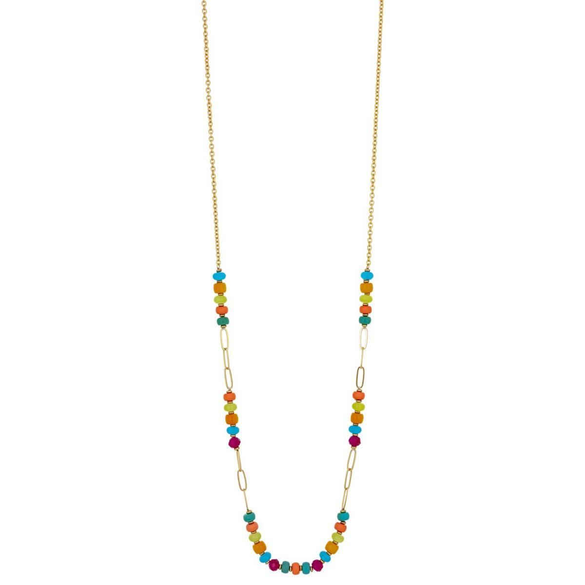 Ashley Cooper(tm) Multi Color Long Beaded Necklace