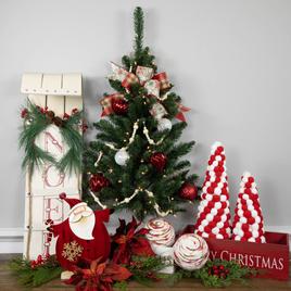 Northlight Seasonal 3ft. Pre-Lit Fir Hanging Christmas Tree