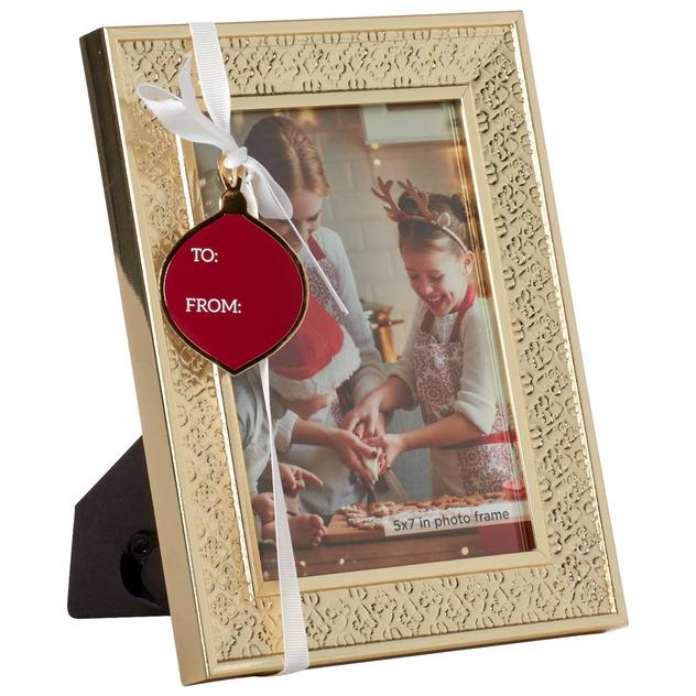 New View Gift Tag Jingle Bell Frame - 5" x 7"