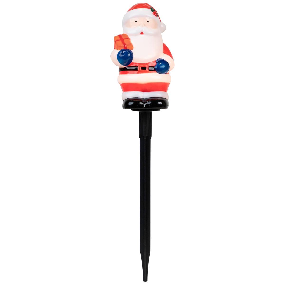 Northlight Seasonal Santa Christmas Pathway Markers - Set of 4