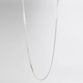 Design Collection Silver-Tone Round Link Chain Necklace