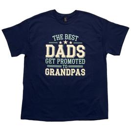 Mens Best Dads Get Promoted to Grandpa Short Sleeve Tee