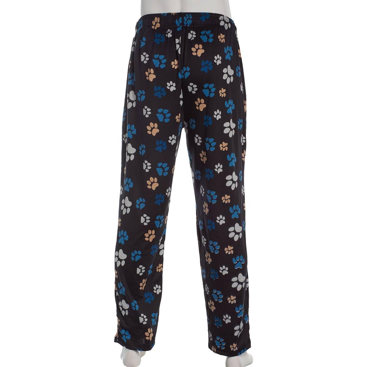 Mens Big & Tall Preswick & Moore Pawprints Pajama Pants