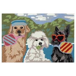Liora Manne Frontporch Pickled Pups Rectangular Accent Rug