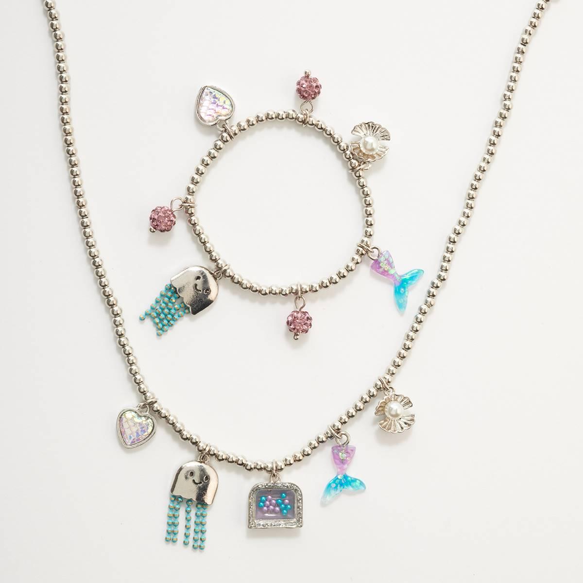 Kids Lil'' Ashley Under the Sea Charm Necklace & Bracelet Set