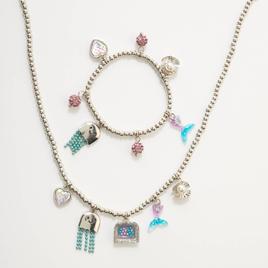 Kids Lil'' Ashley Under the Sea Charm Necklace & Bracelet Set