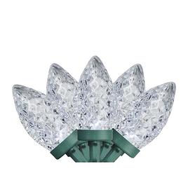 Northlight 100ct. Pure White Faceted LED C9 Christmas Lights