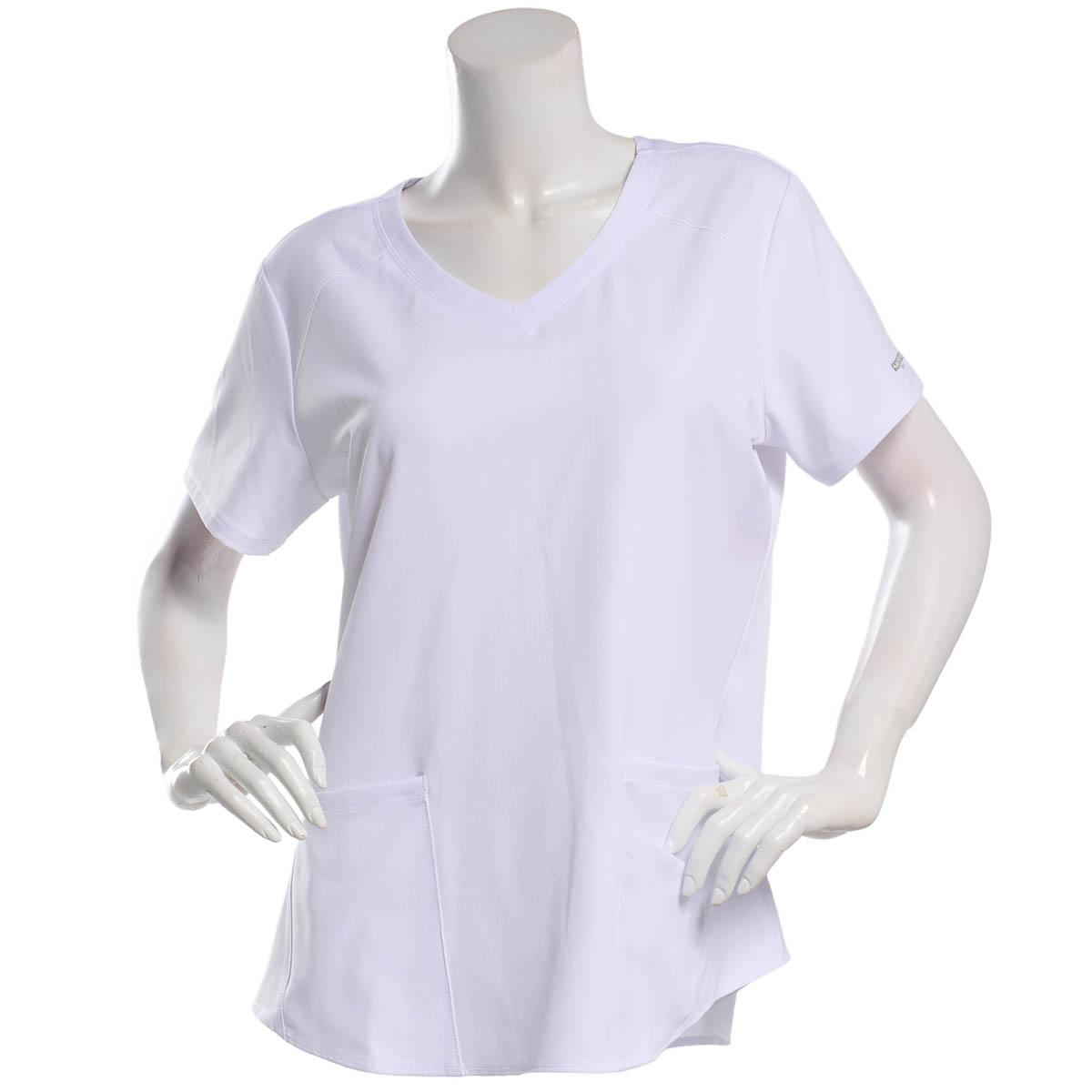 Womens Skechers Short Sleeve V-Neck Scrub Top with 3 Pockets