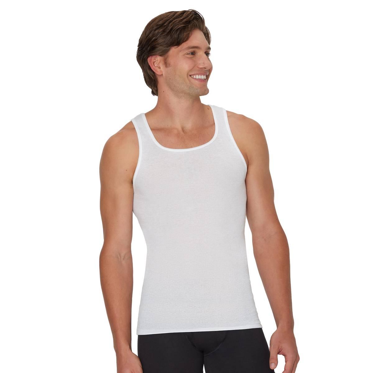 Mens Hanes Ultimate(R) 4pk. Tank Top - White