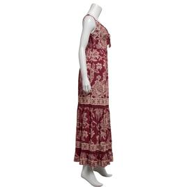 Juniors Angie Floral Gauze Twist Front Tier Maxi Slip Dress