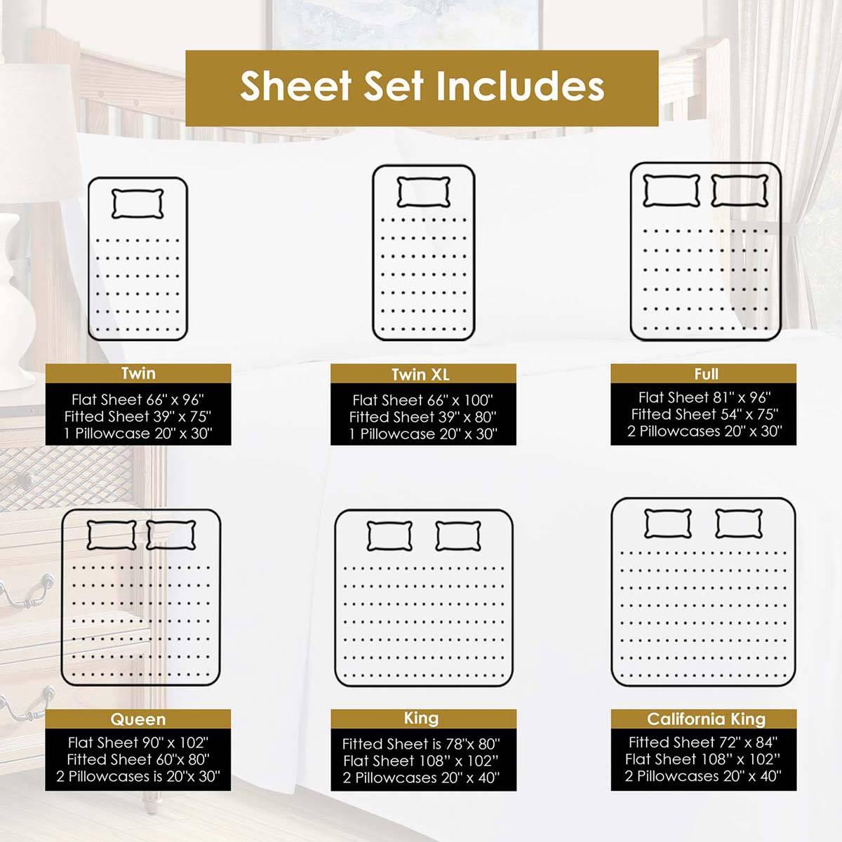 Superior Solid 600TC Cotton Blend Deep Pocket Sheet Set