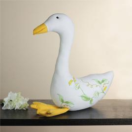 Northlight Seasonal Plush Floral Goose Figurine