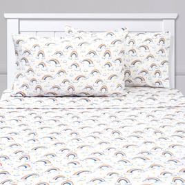 Sweet Home Collection Kids Fun & Colorful Rainbows Sheet Set