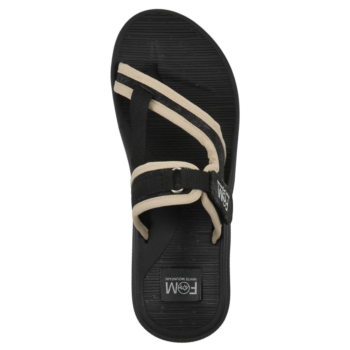 Womens White Mountain Basket Slide Sandals