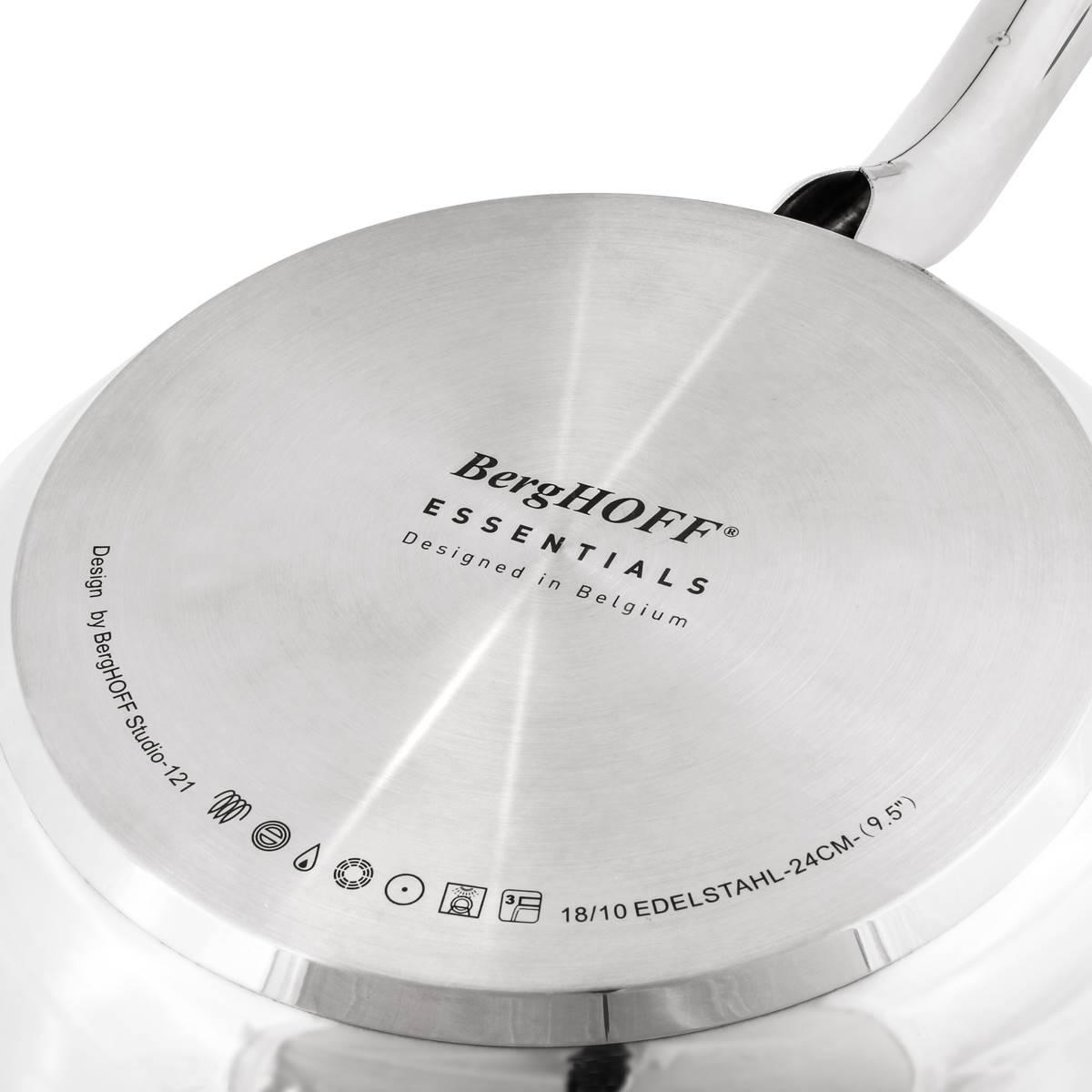 BergHOFF Belly Shape 18/10 Stainless Steel 9.5in. Frying Pan